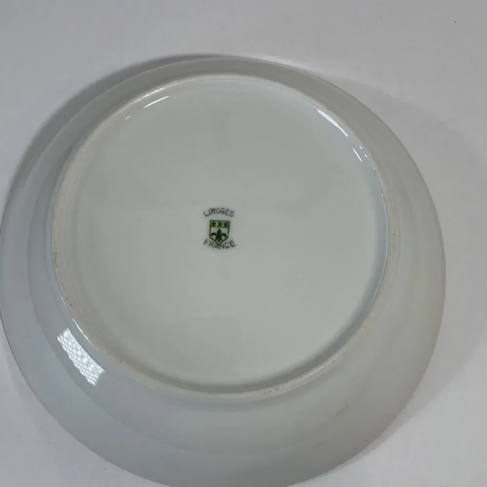 Limoges Pink Thistle 7 1/2” Salad Plate